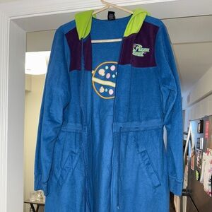 Blue and Green Disney Pixar Toy Story Alien Blue Hooded Cozy Dress